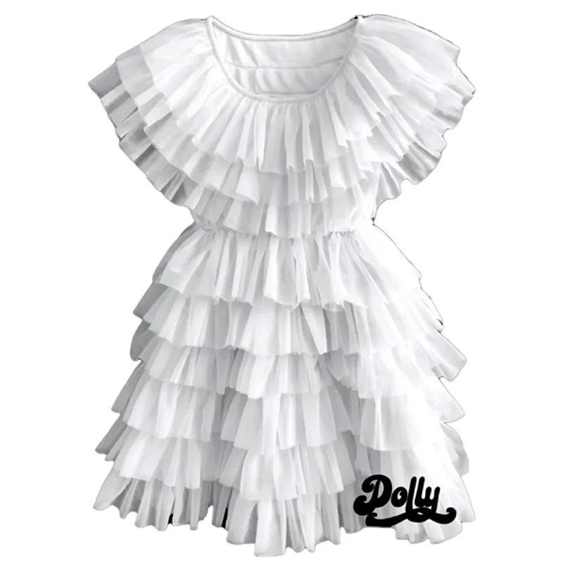 Tennis DressDolly By Le Petit Tom Dolly Delicious Cake Dress Whipped Cream White