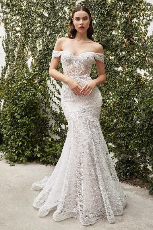 TightspinAndrea & Leo A0666W Long Formal Off Shoulder Wedding Dress