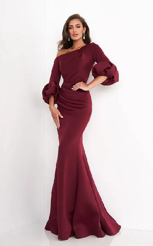 TightbootJovani 39739 Long Formal Pleated Trumpet Dress