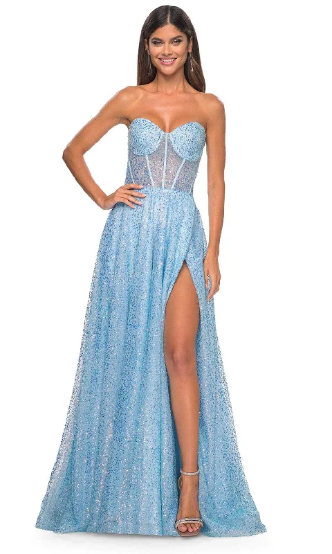 TightmixLa Femme 32136 - Strapless Sequin A-Line Prom Gown