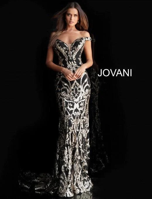 TightgameJovani 63349 Long Formal Off Shoulder Prom Dress Sale