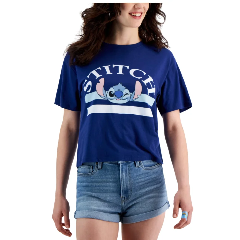 CroptopseamDISNEY - Stitch Stripe Cropped T-Shirt