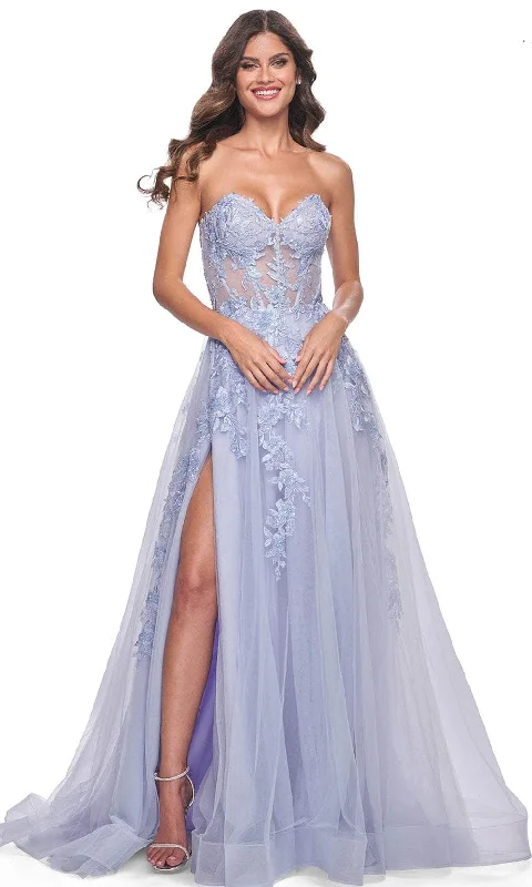 TightlaceLa Femme 32082 - Strapless Applique Prom Dress