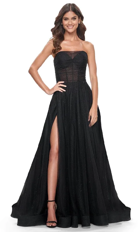 TightgameLa Femme 32029 - Corset Bodice Straight-Across Prom Gown