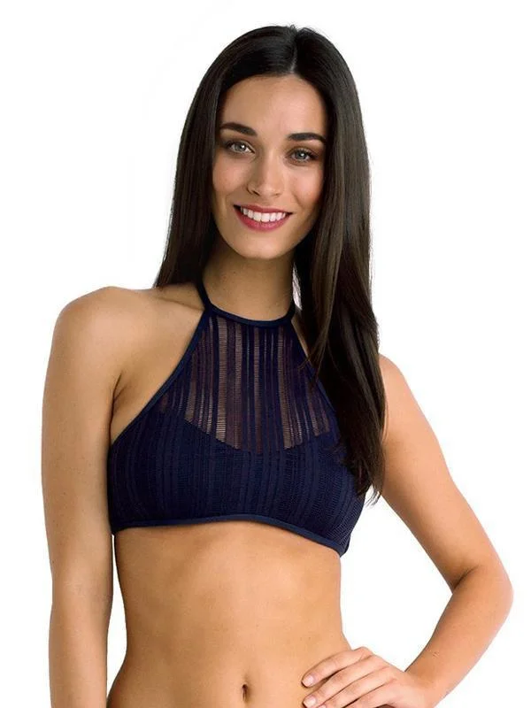 CroptopfutureSUM3201 Summer Of Love High Neck Crop Bra - Isola