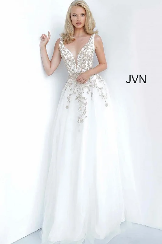 TightcommunityJovani Long Sleeveless Wedding Dress Sale