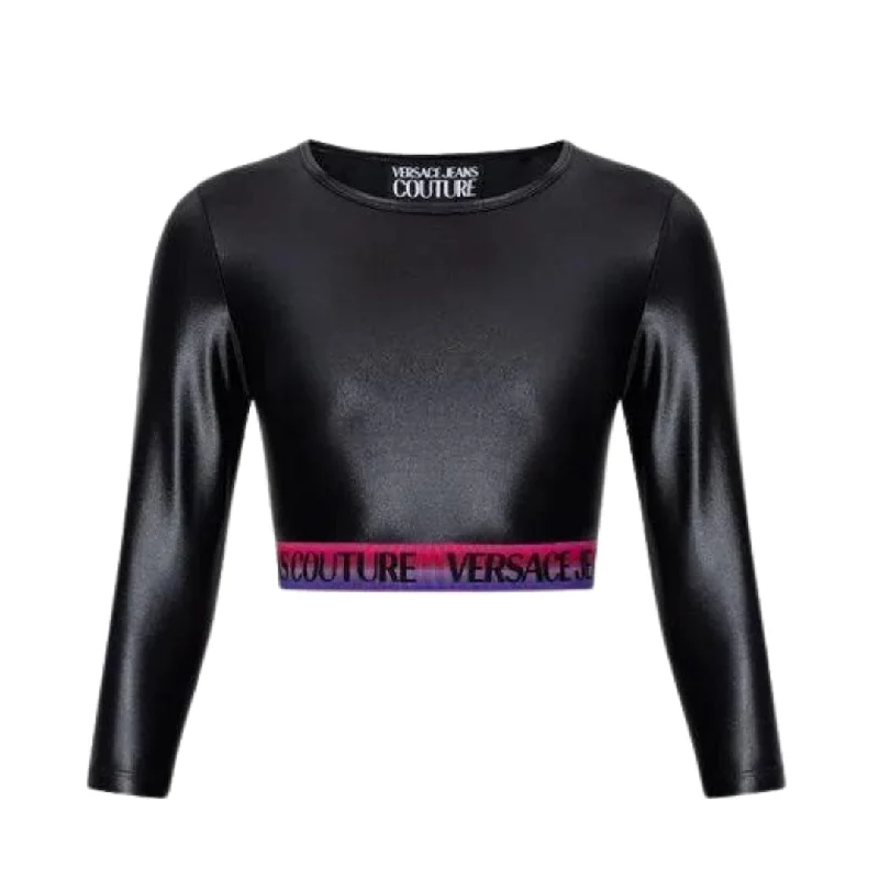 CroptopfashionVERSACE - Cropped Top With Logo