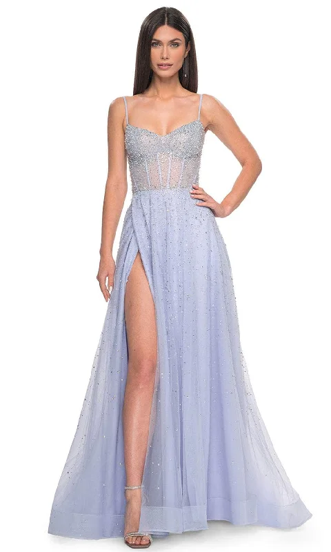 TightdressLa Femme 32146 - Embellished Tulle Prom Dress