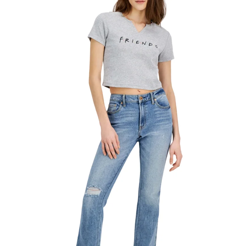 CroptopwebLOVE TRIBE -  Friends Cropped Graphic-Print T-Shirt