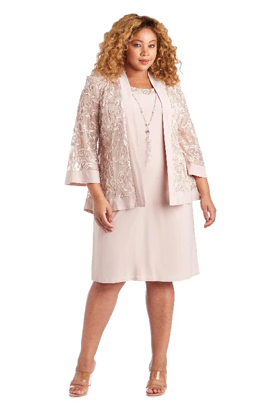 TightensembleR&M Richards 7077W Short Plus Size Jacket Dress