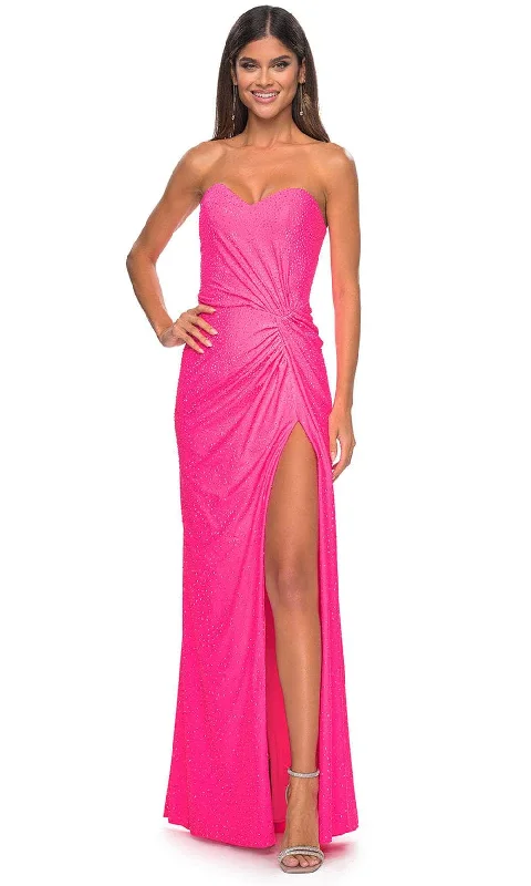 TightbeatLa Femme 32175 - Sweetheart Knotted Detail Prom Gown