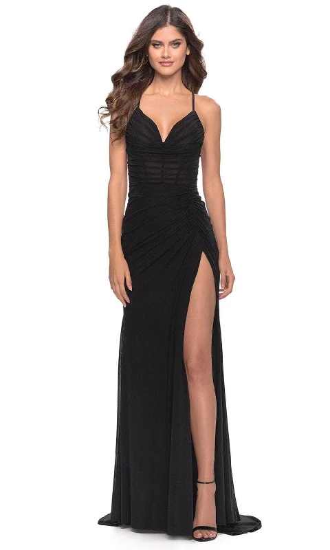 TightconnectionLa Femme 31151 - Ruched Corset Prom Dress