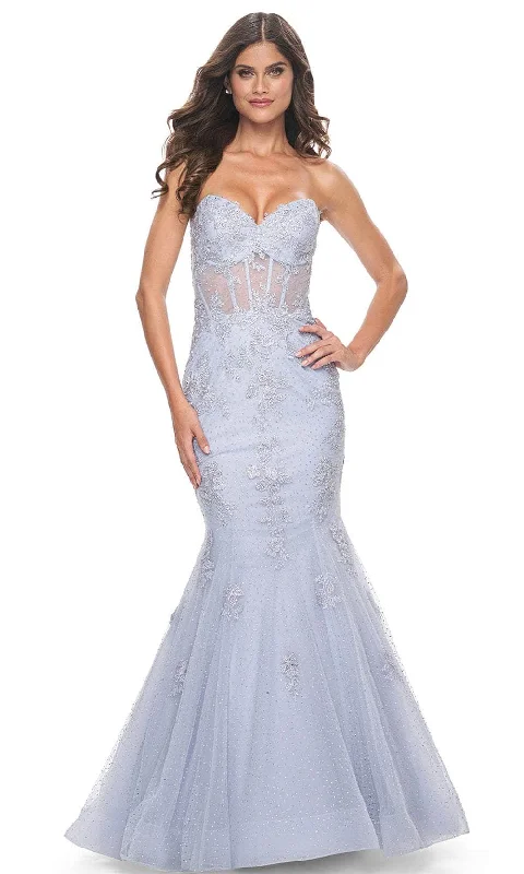 TightloopLa Femme 32214 - Strapless Tulle Mermaid Prom Gown