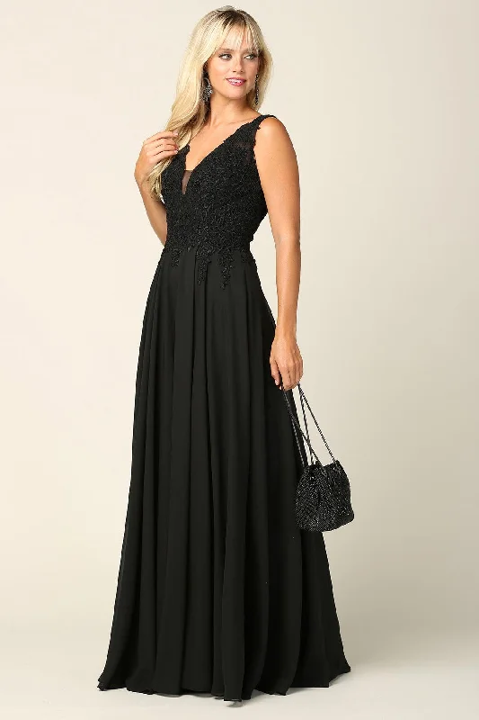 TightchainLong Sleeveless Formal Evening Dress