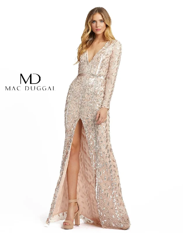 TightformationMac Duggal 5002 Long Sleeve Formal Evening Trumpet Dress Sale