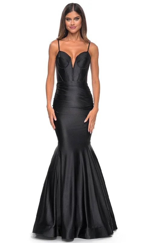 TightsportsbraLa Femme 32269 - Plunging Bustier Prom Dress