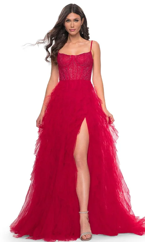 TightvictoryLa Femme 32233 - Ruffle Tiered Prom Dress