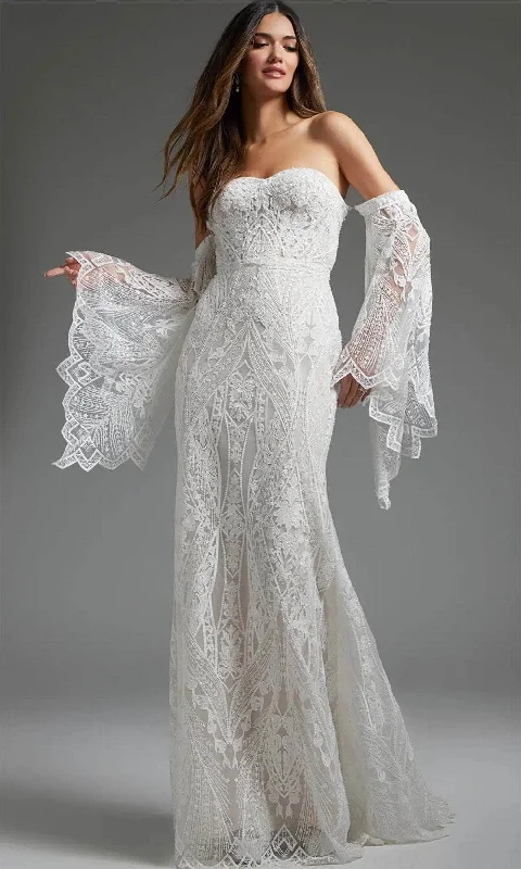 TightspotJovani JB39162 - Detachable Sleeve Bridal Gown