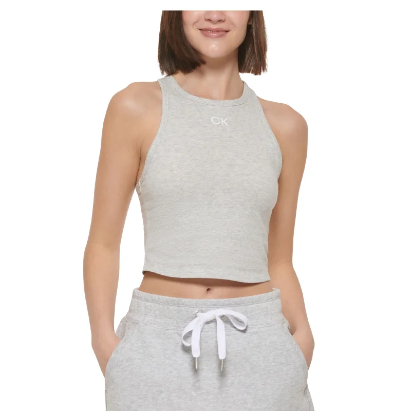 CroptopcollarCALVIN KLEIN - Racerback Crop Top