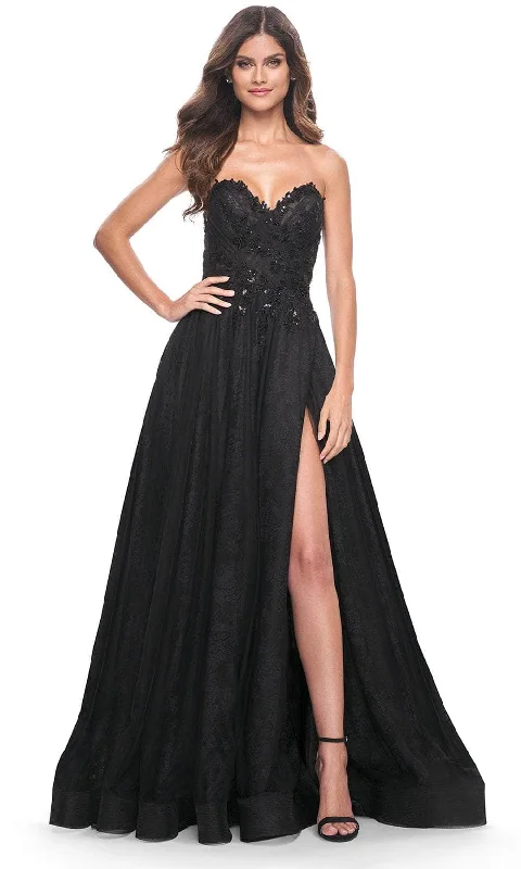 TightplanLa Femme 31954 - Sweetheart Floral Lace Prom Dress