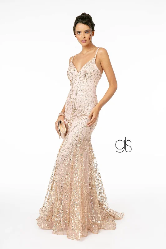 TightbeatGlitter Fully Beaded Long Prom Dress