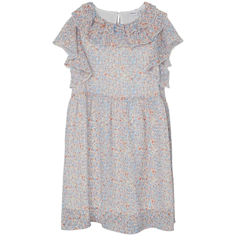 High-low DressName it Peach Nectar Fisilk Dress