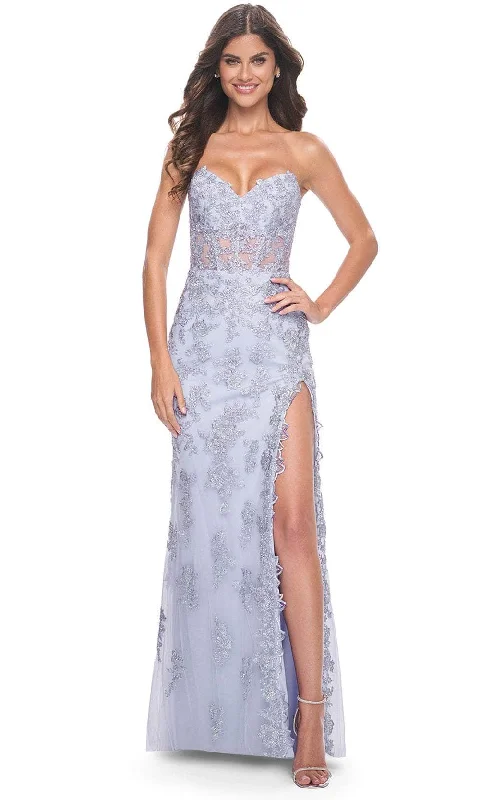 TightbudgetLa Femme 32013 - Sweetheart Lace Prom Dress