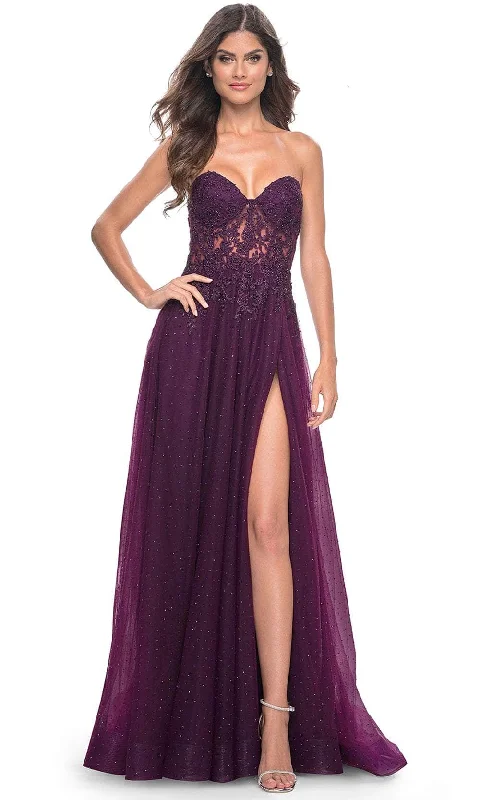 TightnessLa Femme 32253 - Sweetheart Embellished Prom Gown