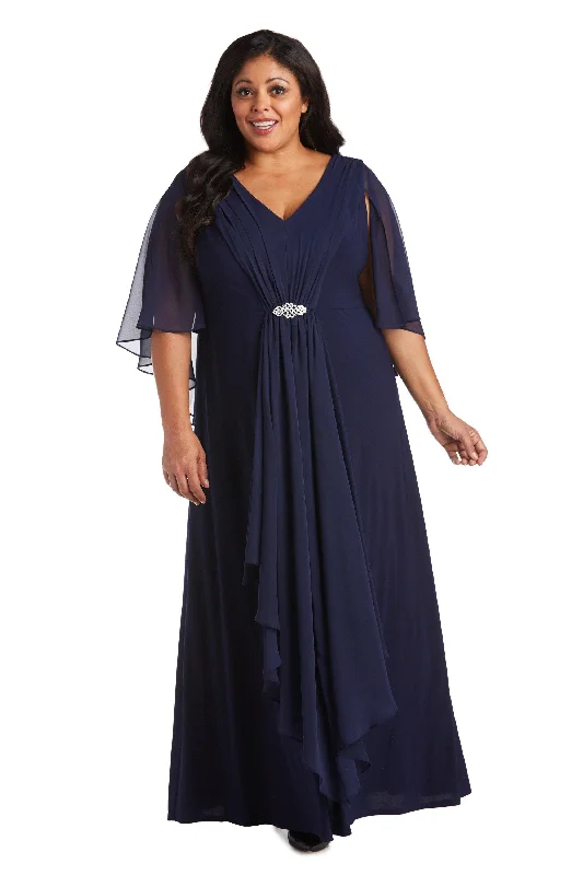 TightmixR&M Richards 7329W Long Formal Plus Size Dress