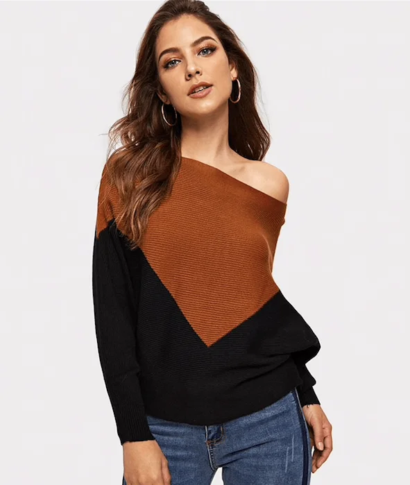 Ribbed Knit TopsGET TO THE POINT SWEATER