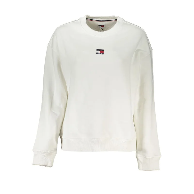 Glitter Knit TopsTommy Hilfiger White Cotton Women Sweater