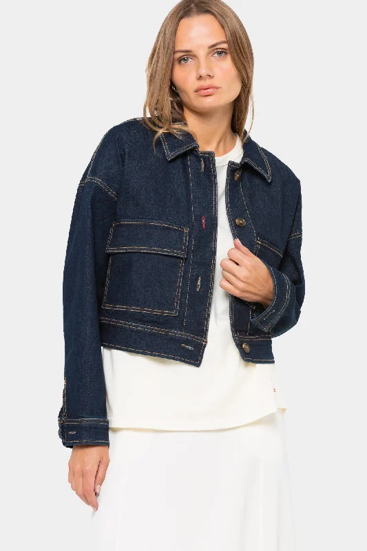 Reflective JacketsAuthentic Denim Cropped Jacket