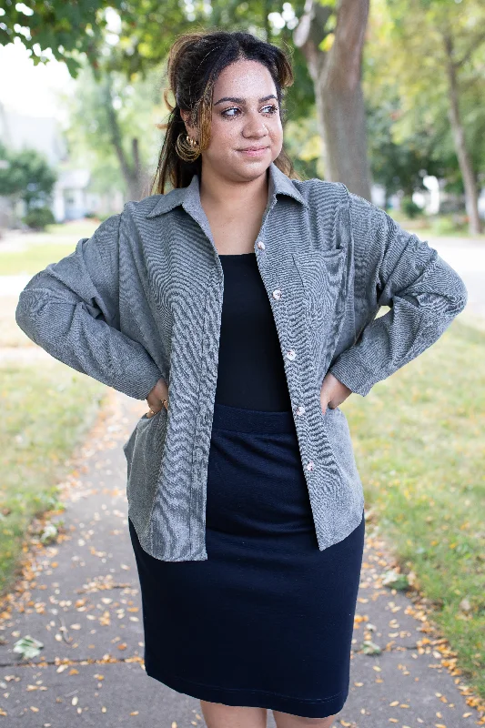 Work JacketsThe Mindy Corduroy Jacket in Frosted Olive