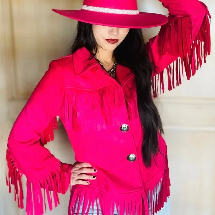 Luxury JacketsFlamingo Fringe Jacket*