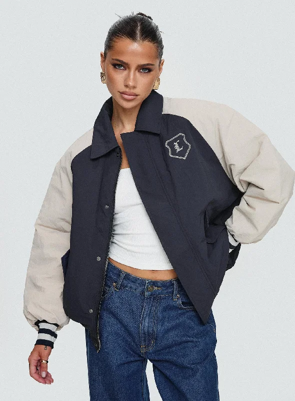 College JacketsHailey Bomber Jacket Navy