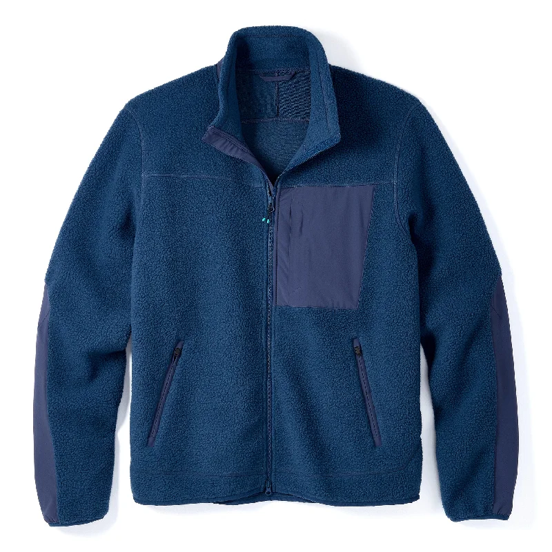 Nylon JacketsHigh Pile Sherpa Jacket in River