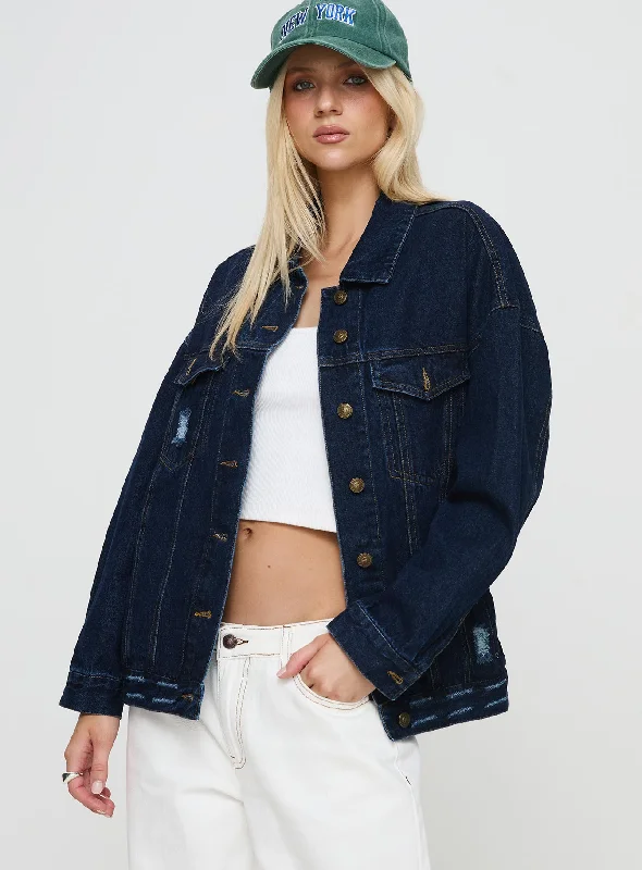 Hooded JacketsIn The World Jacket Blue Denim