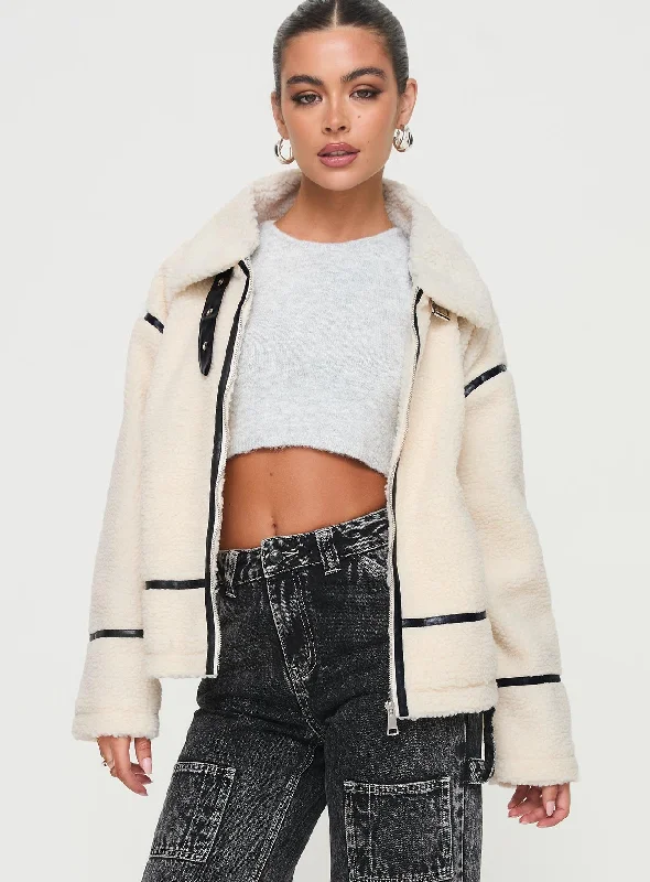 Casual JacketsLumanara Shearling Jacket Cream