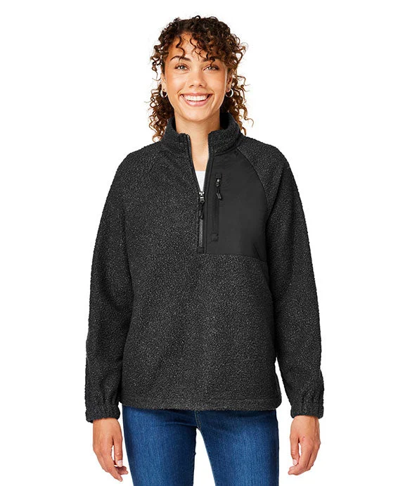 Organic Cotton Knit TopsNE713W - North End Ladies Aura Sweater Fleece Quarter-Zip