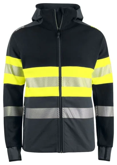 WindbreakersProjob 6122 High Visibility Hi Vis Technical Hoody Jacket - Projob Class 1-646122