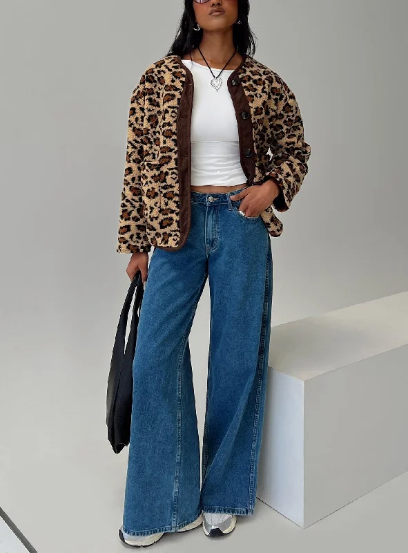 Mesh JacketsAs It Was Jacket Leopard