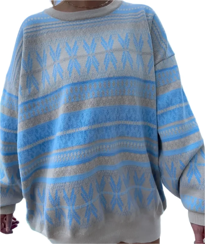 Button-Up Knit TopsSunkissed Coconut Juniors Aspen Ski Snowflake Sweater