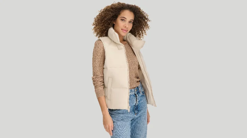 Lace-Up JacketsWomen's Puffer Vest Jacket