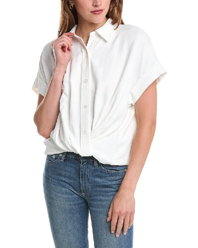 Yoga ShirtsHUDSON Jeans Knotted Button-Down Shirt