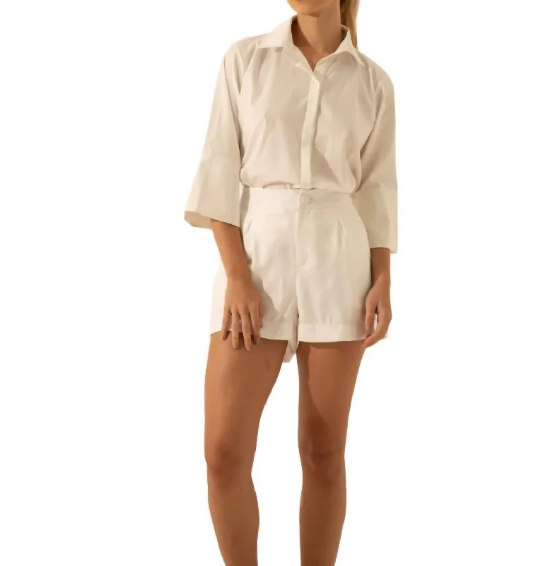 Formal ShirtsSabrina Shirt In White