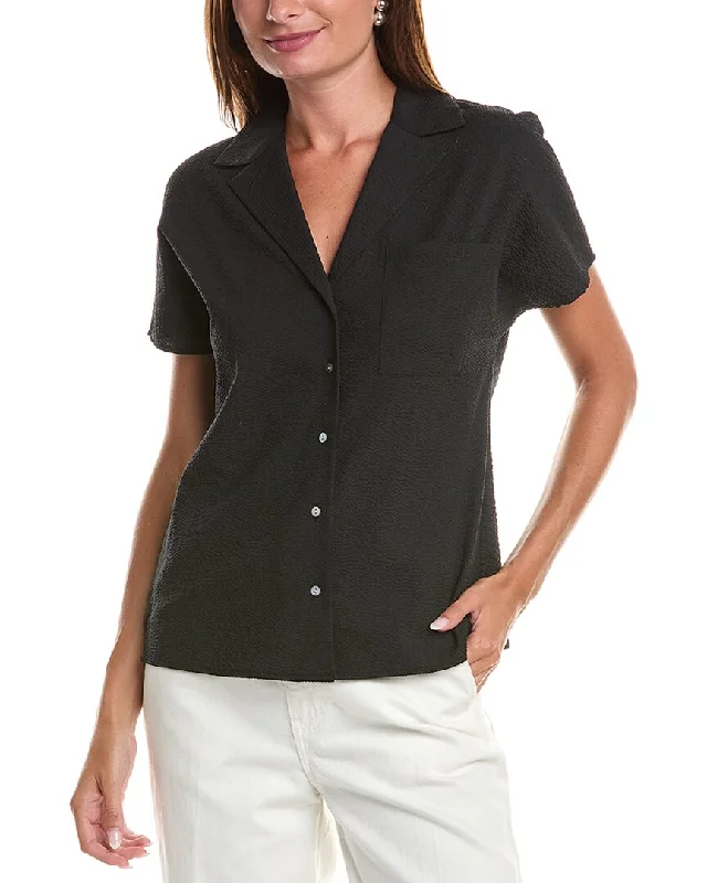 Sheer ShirtsTheory Ralfinn Seersucker Shirt