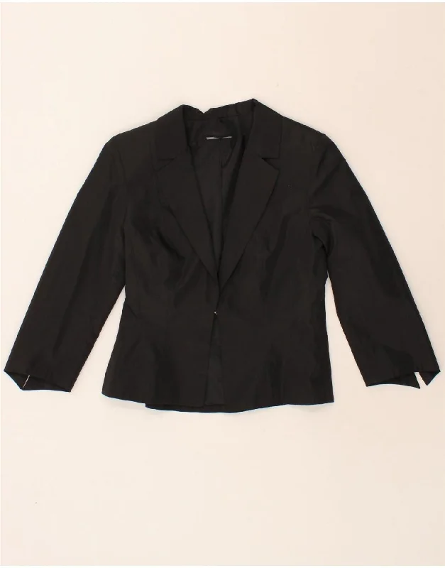 BlazercharityYOUR SIXTH SENSE Womens Blazer Jacket UK 12 Medium Black Polyester