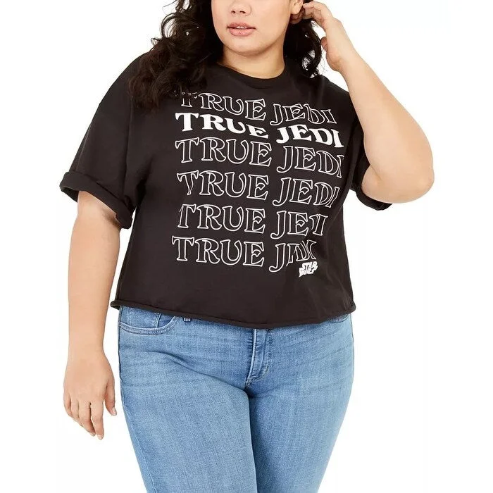 Tie-Dye T-ShirtsMighty Fine Women's Plus Size True Jedi T-Shirt Black Size 2X