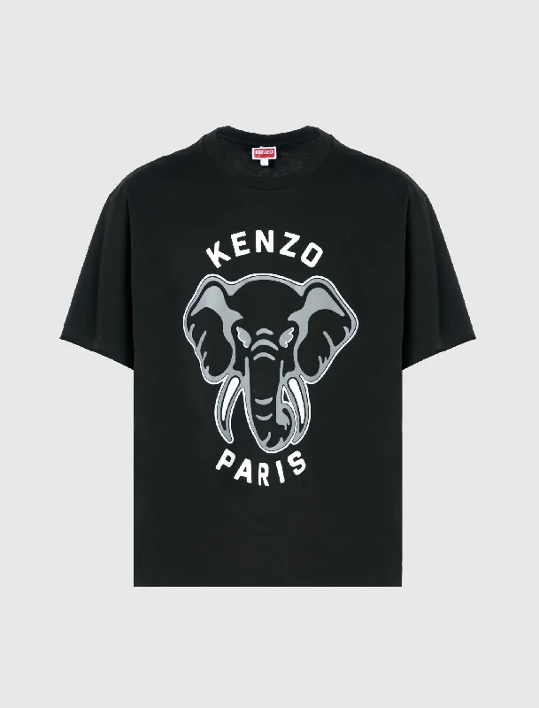 Embellished T-ShirtsELEPHANT VARSITY JUNGLE OVERSIZED T-SHIRT