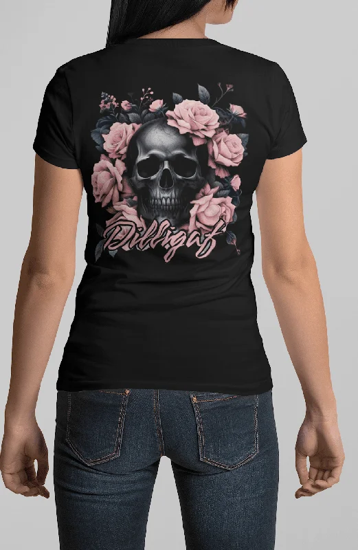 Statement T-ShirtsDark Pink Skull